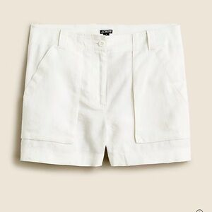 J.Crew Seaside cargo short in linen-TENCEL™ lyocell blend
